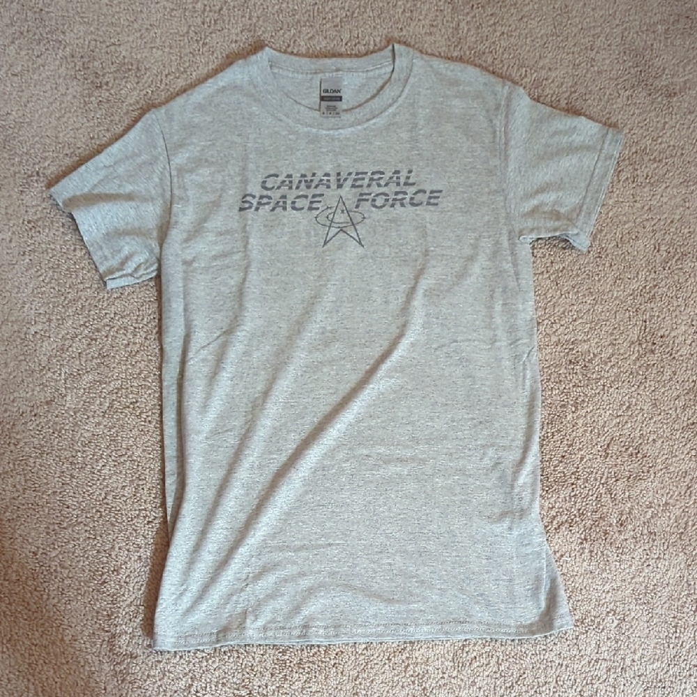 Gildan Gray Canaveral Space Force Tee Shirt Size Small